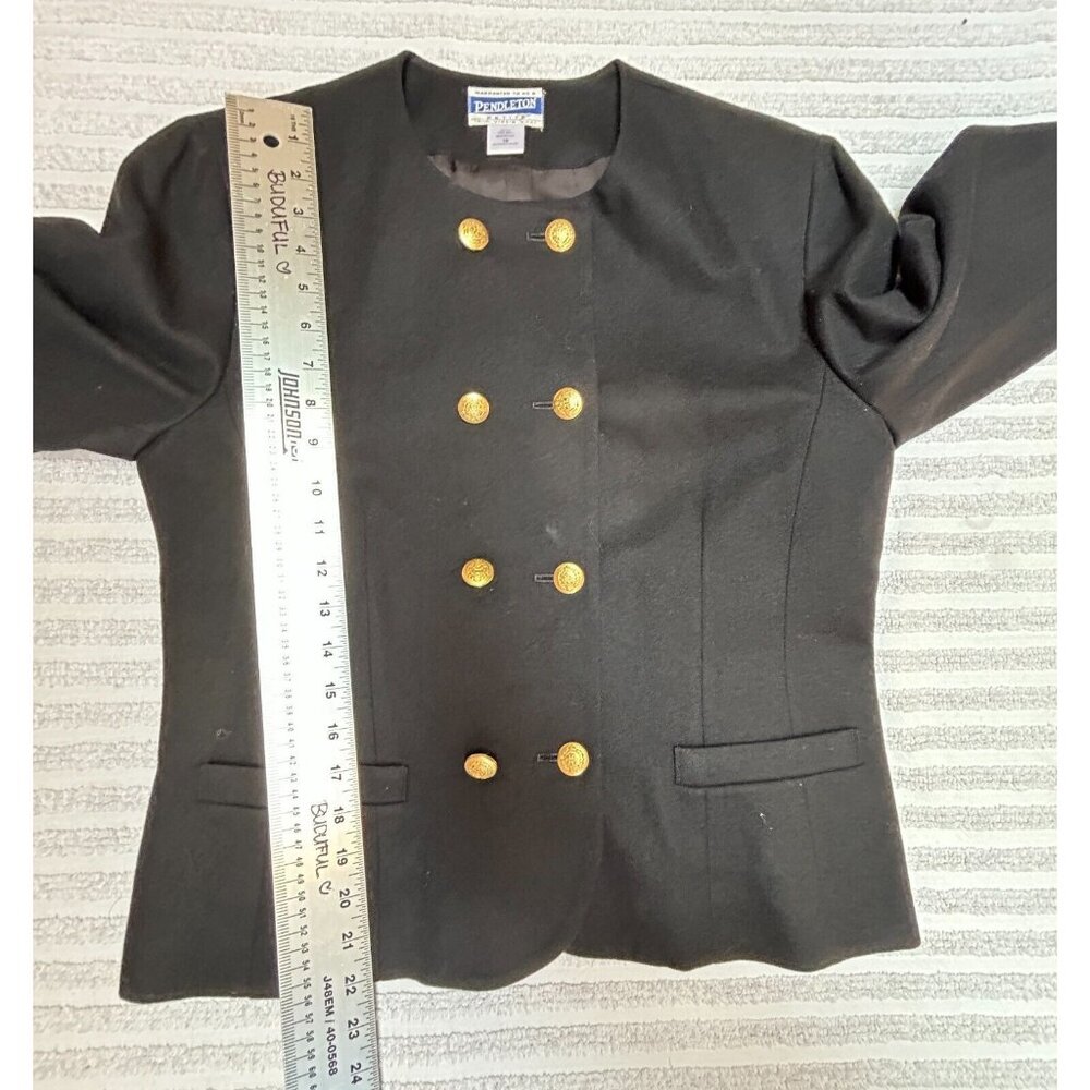 Vintage Pendleton Classic Black Double Breasted B… - image 7